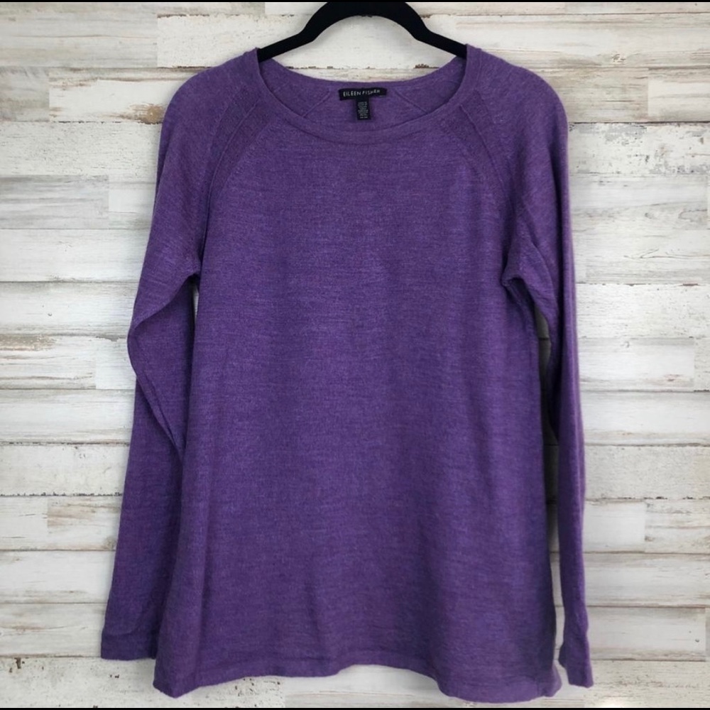 Eileen Fisher merino wool crew neck sweater